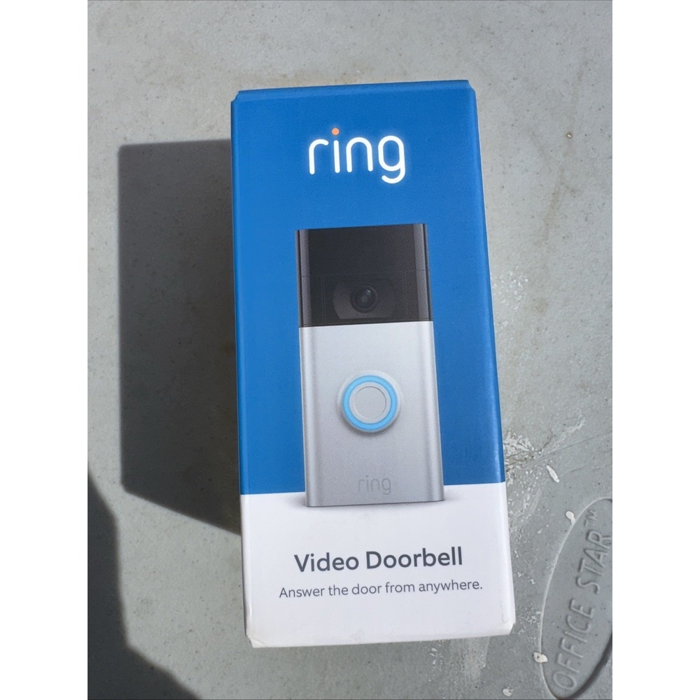 Ring Video Doorbell 2nd Gen 1080p HD Smart Wi-Fi Camera Satin Nickel NEW SEALED